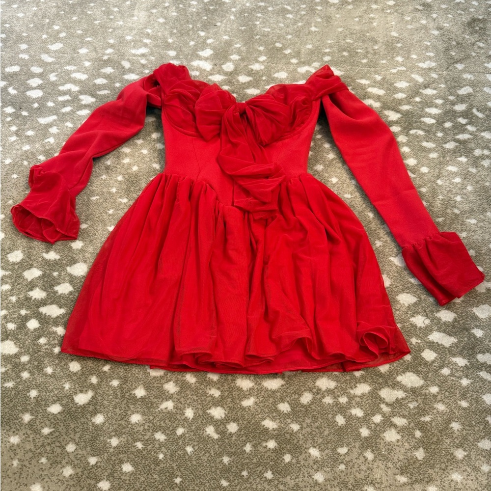 House of CB Vibrant Red Dress